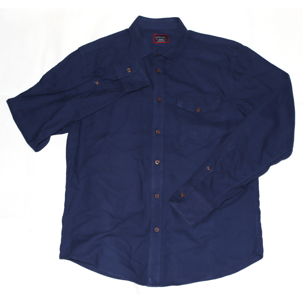 UNTUCKit Men's Long Sleeve Button‎ Front Shirt Size Medium